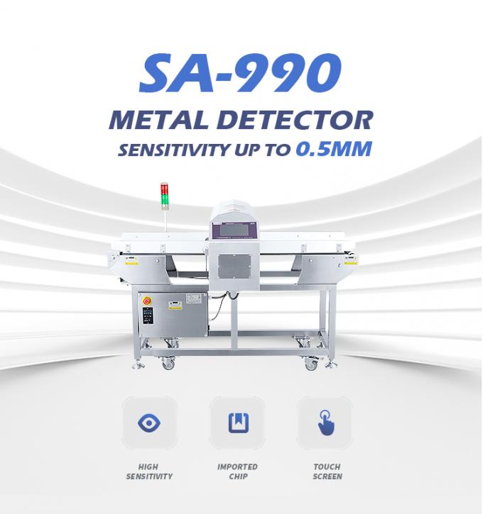 Sabuk Konveyor Sangat Sensitif Terowongan Layar Sentuh Detektor Logam Makanan Deteksi Akurat 2