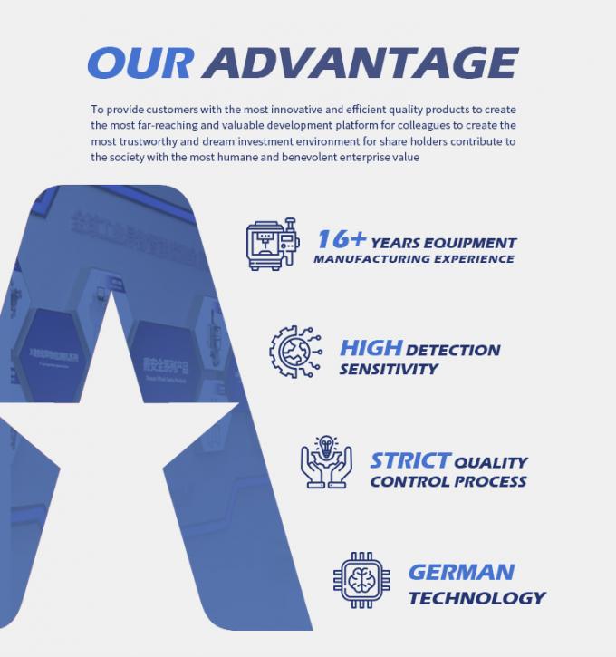 Sabuk Konveyor Sangat Sensitif Terowongan Layar Sentuh Detektor Logam Makanan Deteksi Akurat 7