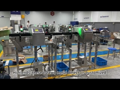 Peralatan Detektor Logam Conveyor Grade Makanan Dengan Alarm Suara Dan Cahaya
