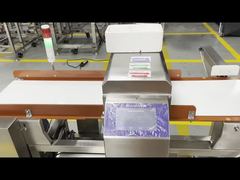 Konveyor Otomatis Detektor Logam Industri Food Grade Keamanan Kustom OEM Demo