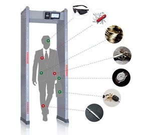 Layar Sentuh Berjalan Melalui Bingkai Pintu Detektor Logam Untuk Keamanan Defender / Publik / Gapura