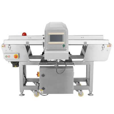 304 SUS Food Grade Conveyor Belt Detektor Logam 700 Mm ± 50 Mm Tinggi