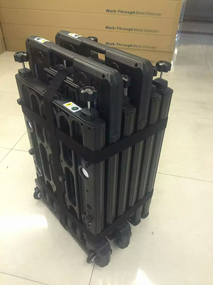 Pencarian Multi Zona Tubuh Berjalan Melalui Magnetometer LED Display Pintu Lipat Portabel