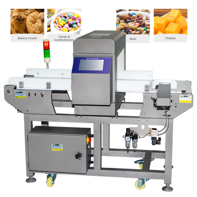 Detektor logam jenis konveyor presisi tinggi Daging Permen Permen Dessert Detektor logam Sensitivitas Industri makanan