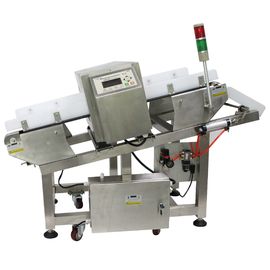 Detektor Logam Conveyor miring 120mm Tinggi Dengan Push / Flap Drop