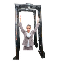 Portable Walk Through Metal Detector Frame Untuk Kedutaan / Lembaga Keuangan