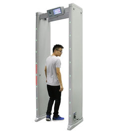 Portable Walk Through Metal Detector Security Gate 20W Dengan Sound / Light Alarm