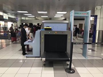 Sabuk Ban Conveyor X Ray Luggage Scanner / Screening Machine Untuk Bandara