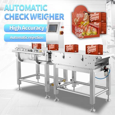 0.1g akurasi tinggi Pengemasan Menimbang Checkweigher otomatis Penolakan Check Weigher Mesin