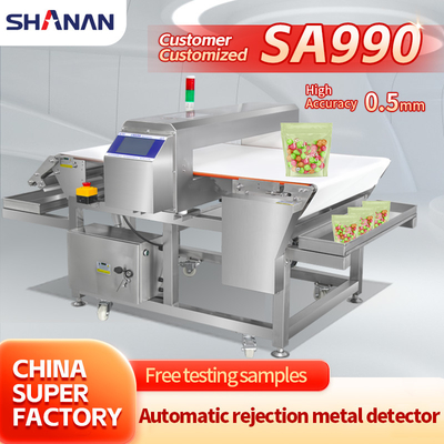 High Quality Conveyor Belt Food Grade Online Non-FE Chocolate Metal Detector Machine Untuk Makanan Kering