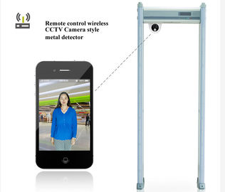 Multi Zone Security Berjalan Melalui Metal Detector Gate Dengan Baterai Kamera CCTV