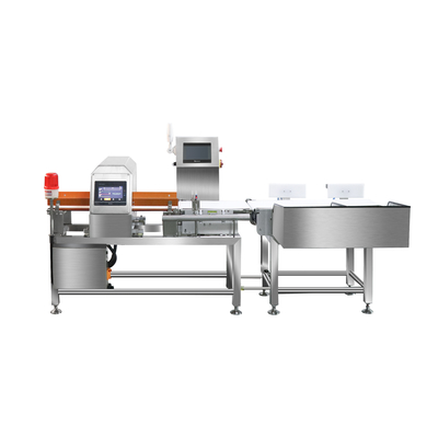 Advanced Digital Signal Processing Mudah Operasi High Speed Combo Metal Detector Dan Checkweigher Untuk Produk Sliver