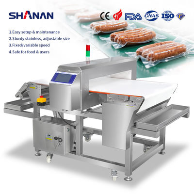 CE ISO Metal Detector For Food Cake Break 0.5mm Sensitivitas Sistem Penolakan Otomatis Conveyor Belt Tunnel