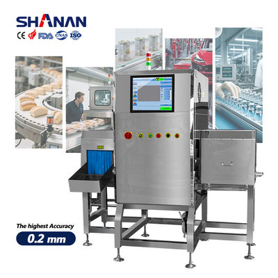 Produk makanan kering basah Mesin pemeriksaan sinar-X Untuk industri Produk kaleng dibotolkan Paket dengan penolakan