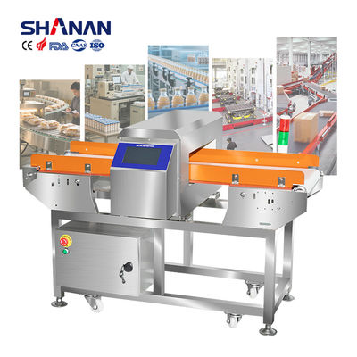 Custom Otomatis Perindustrian Makanan Conveyor Belt Metal Detector Aluminium Foil Packaging