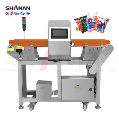 Foodsafety Factory Tunnel Food Industrial Frozen Conveyor Belt Penghapus Kawat Otomatis Detektor Logam