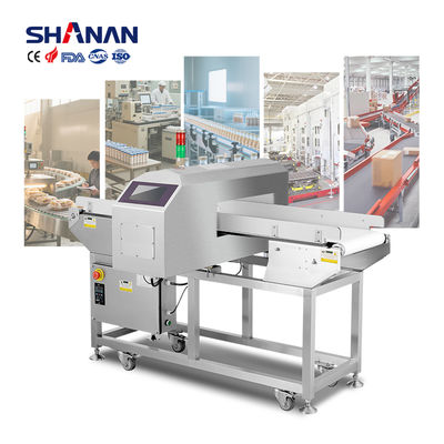 Detektor Logam Profesional untuk Konveyor Otomatis, Baja Tahan Karat, Kerupuk Keju, Makanan Laut, Susu, Biskuit, Daging, Grade Makanan, Bersertifikasi CE