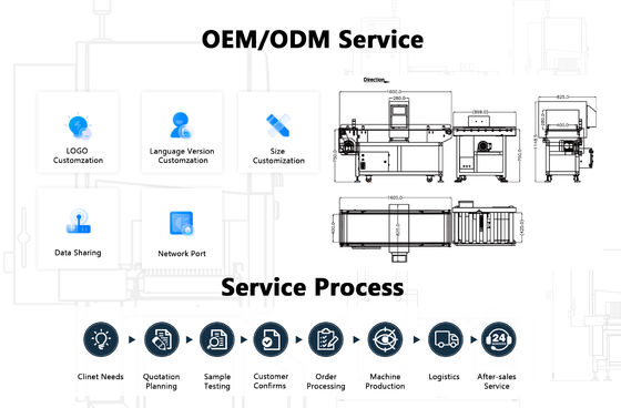 Detektor logam makanan yang akurat dengan dimensi 1200mm X 800mm X 1200mm dan akurasi ± 0,1 G
