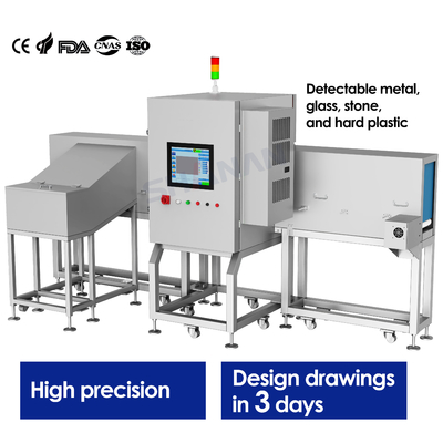 Makanan industri detektor pemeriksaan sinar-X Mesin sistem conveyor cermin SUS304