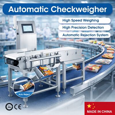 Stainless Steel 304 High-Speed A/D Sampling Checkweigher with Multi-Language Display for Industrial Conveyor Weight Check